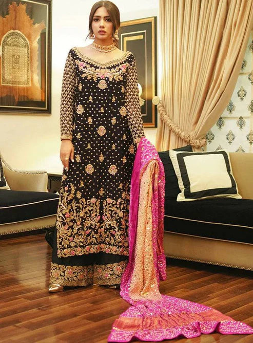 Ethnic Charm Top Plazzo and Dupatta Set