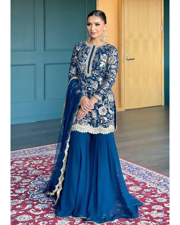 Rangrez Royalty Vibrant Sharara Suit