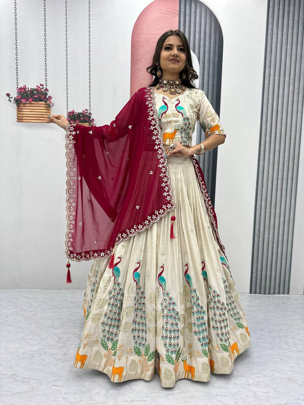 Flares of Grace A Celebration of Beauty in Lehenga Choli Ensembles